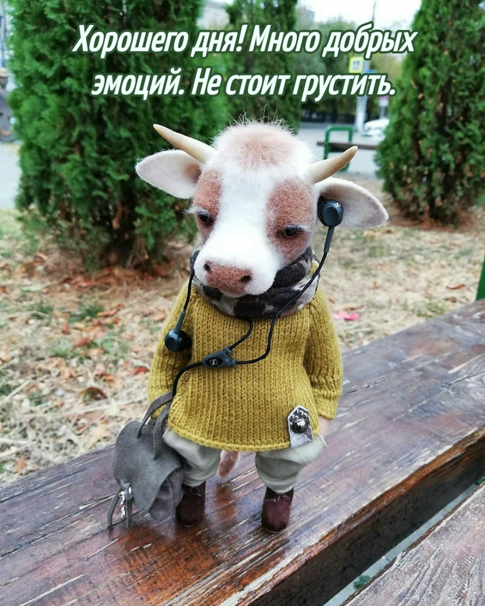 Хорошего дня! Много добрых эмоций. Не стоит грустить.