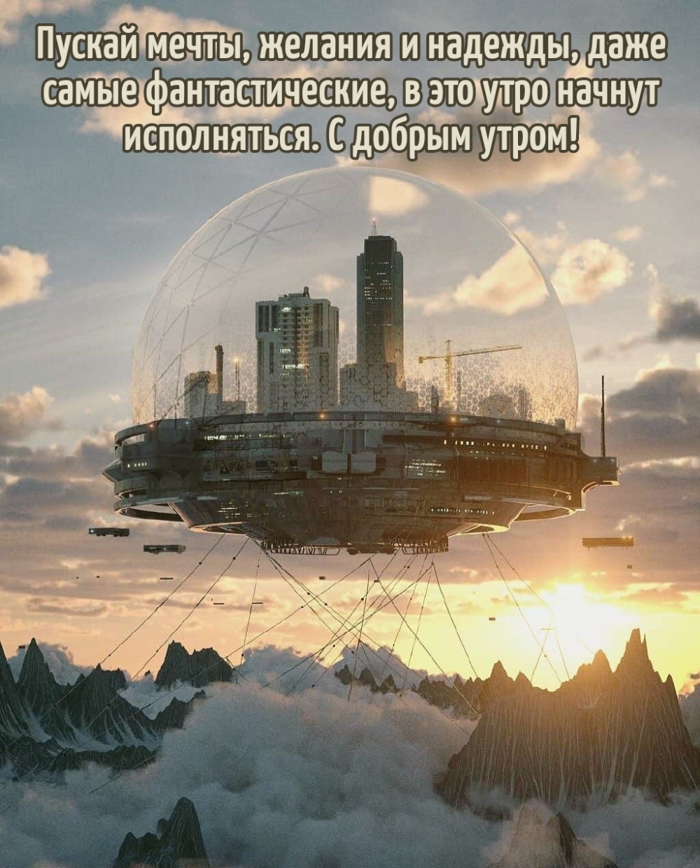 Пускай мечты, в это утро начнут исполняться