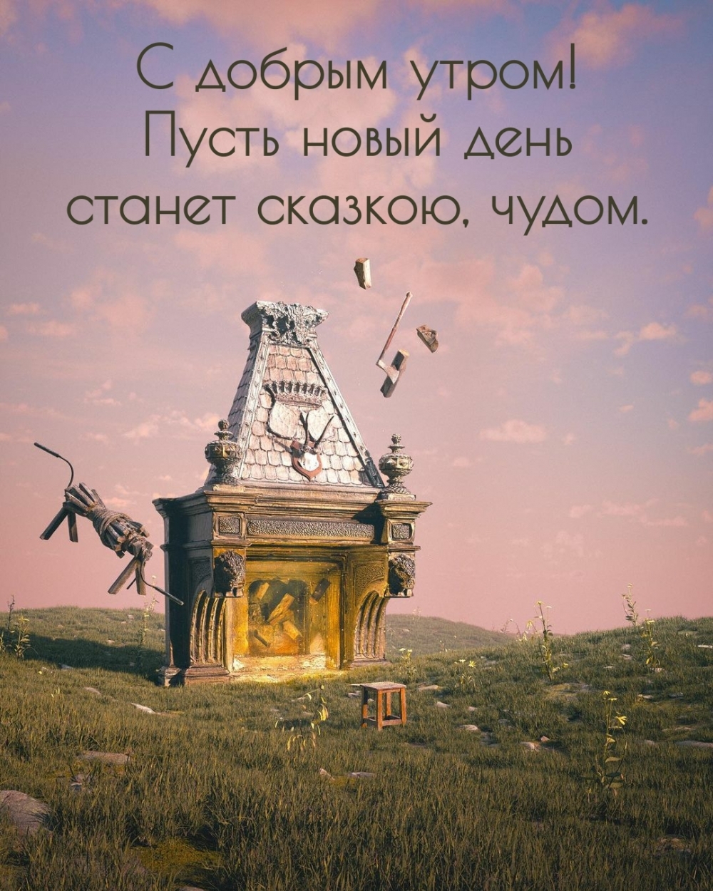 С добрым утром! Пусть новый день станет сказкою, чудом.