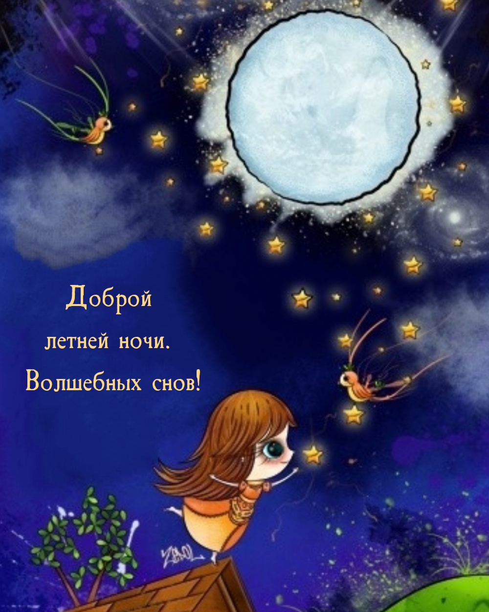 Доброй летней ночи. Волшебных снов!