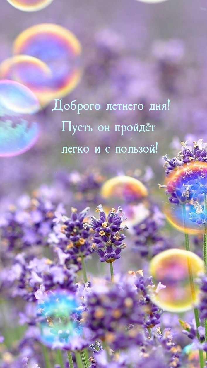 Доброго летнего дня! Пусть он пройдёт легко и с пользой!