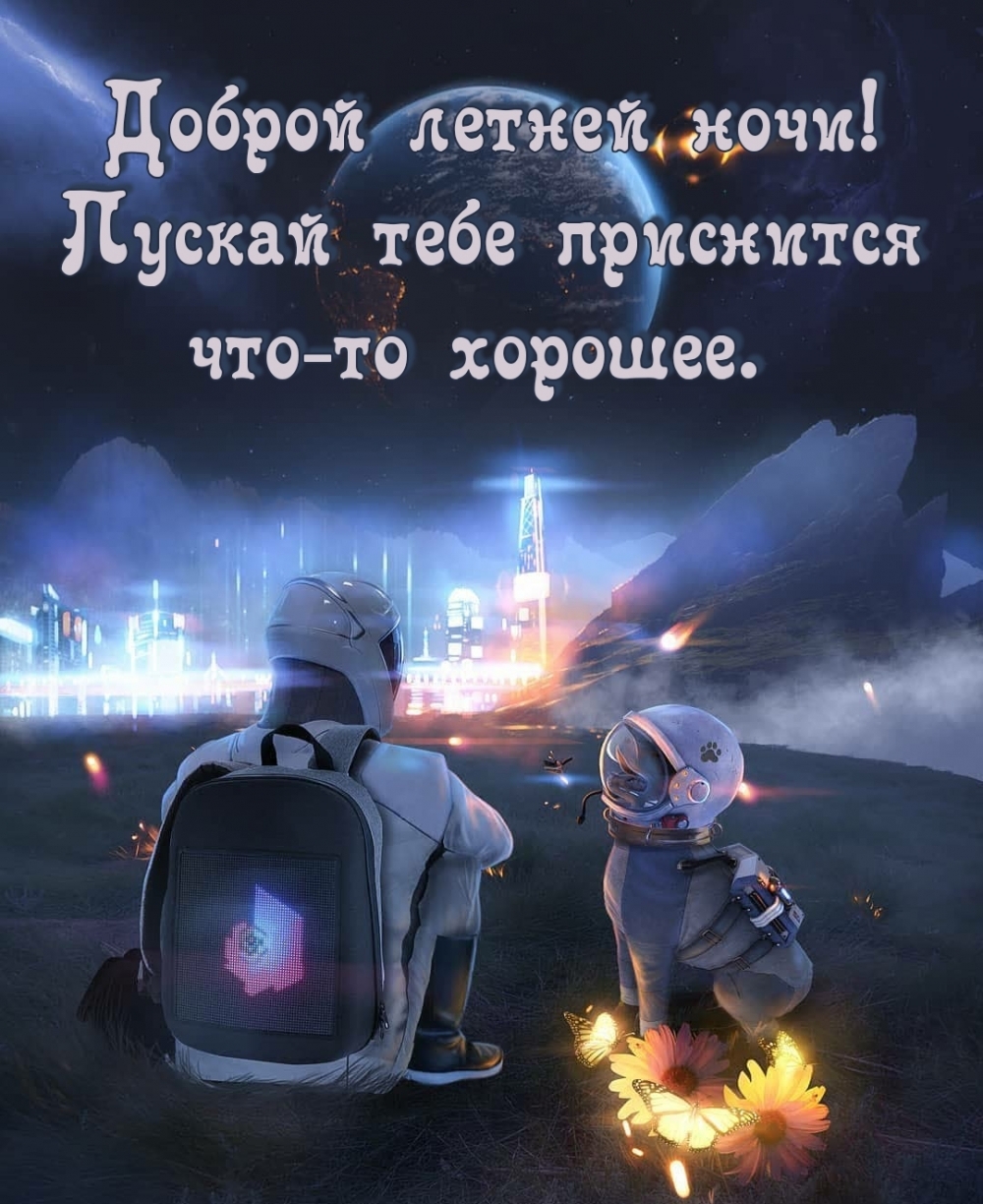 Доброй летней ночи! Пускай тебе приснится что-то хорошее.