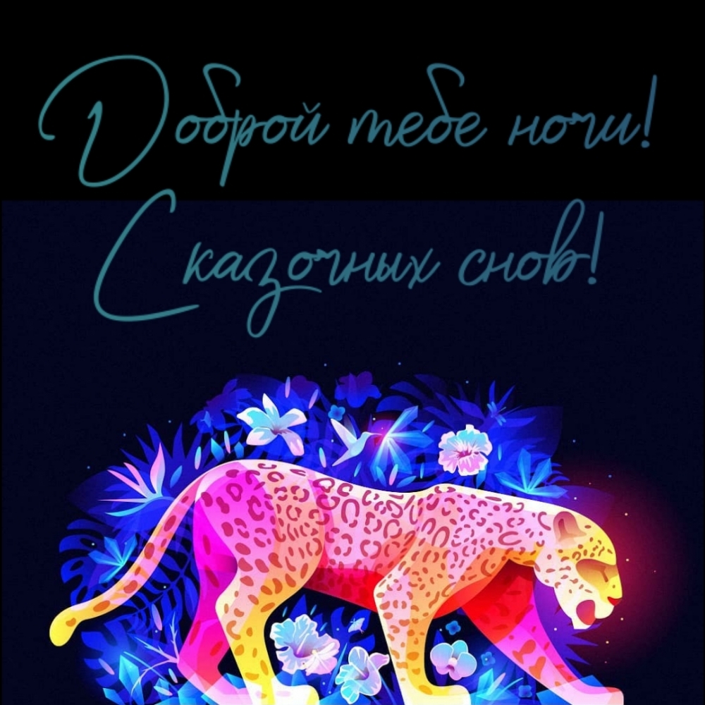 Доброй тебе ночи! Сказочных снов!