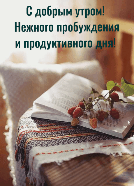 С добрым утром! Нежного пробуждения и продуктивного дня!