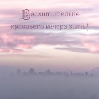 Восхитительного зимнего вечера!