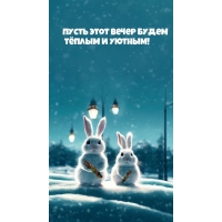 Пусть этот вечер будем тёплым и уютным!