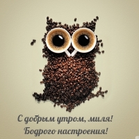 С добрым утром, миля! Бодрого настроения!