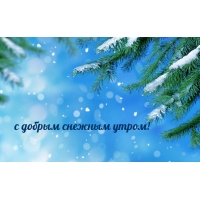 с добрым снежным утром!