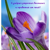 С добрым утречком весенним и приветик от меня)