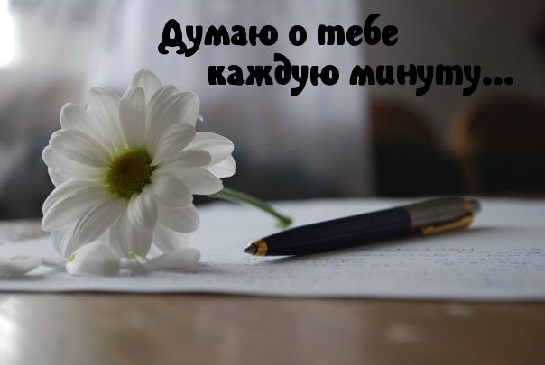 Думаю о тебе каждую минуту