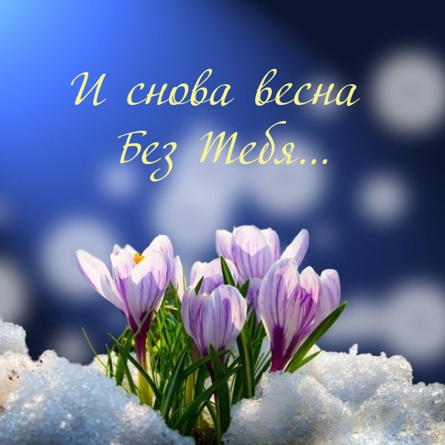 И снова весна Без Тебя…