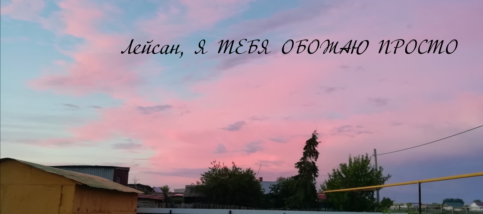Лейсан, я тебя обожаю