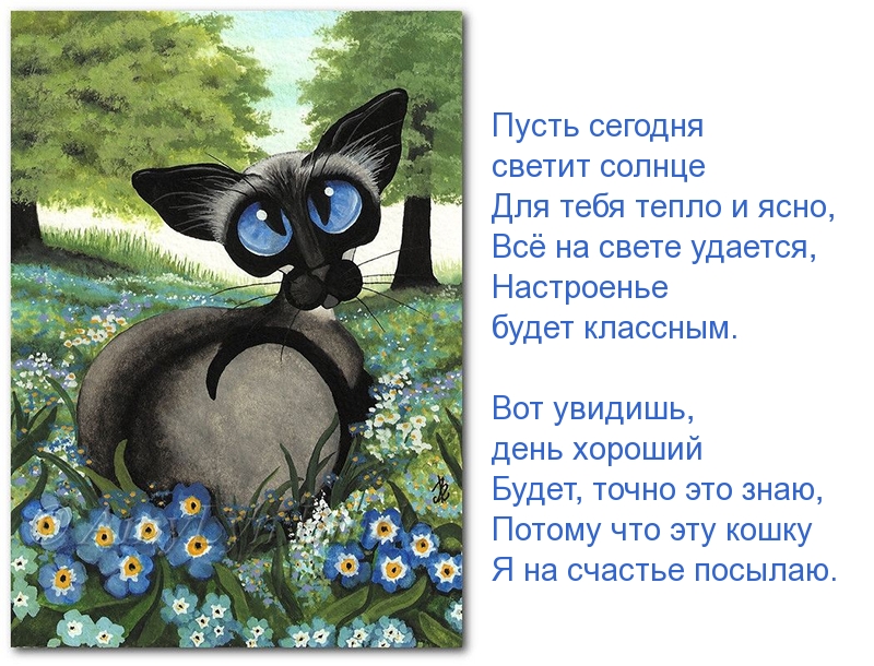Эту кошку я на счастье посылаю!)