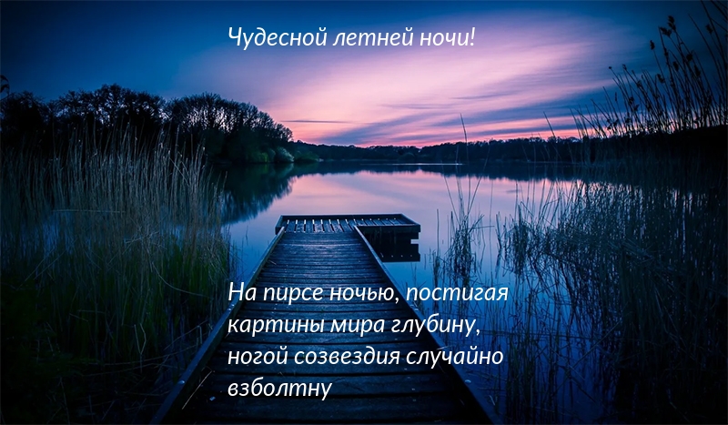 Чудесной летней ночи!