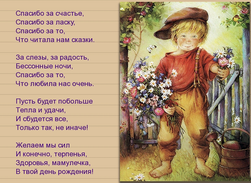 Красивое поздравление для мамы с днем рождения