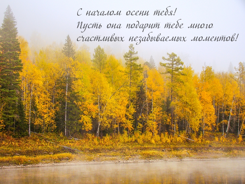 С началом осени тебя!