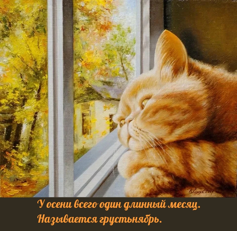 У осени всего один длинный месяц — грустьнябрь