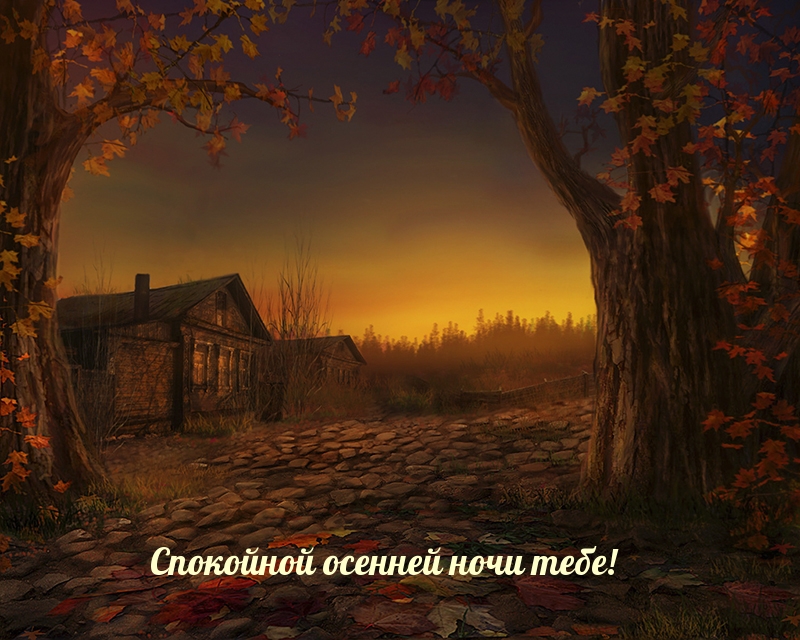 Спокойной осенней ночи тебе!