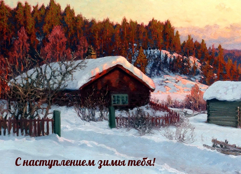 С наступлением зимы тебя!