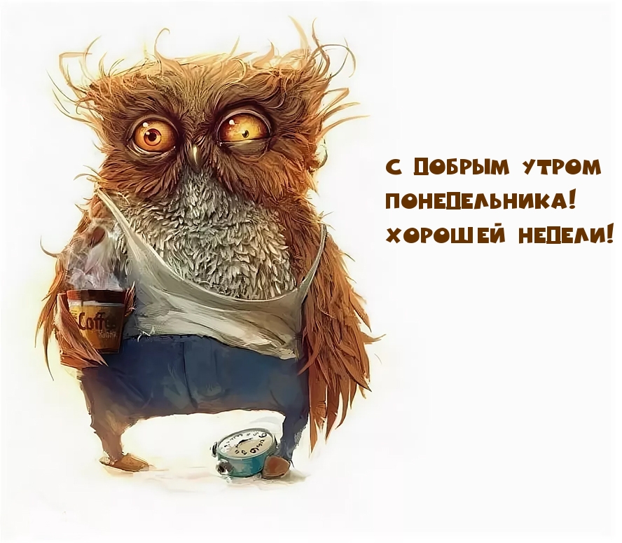 С добрым утром понедельника! Хорошей недели!