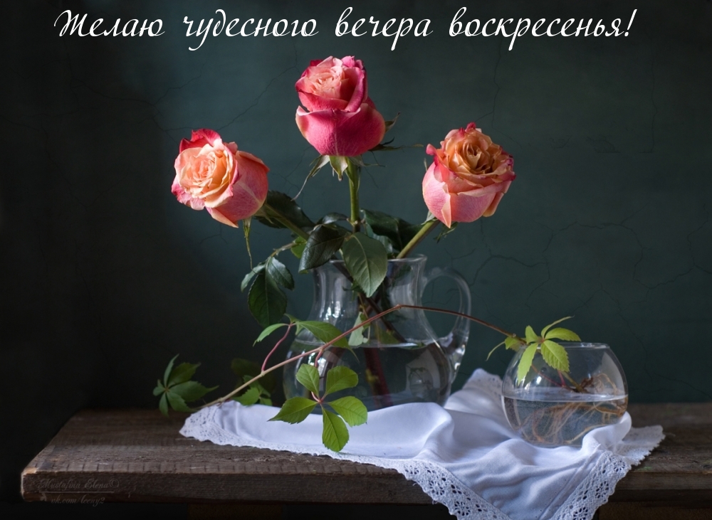 Желаю чудесного вечера воскресенья!