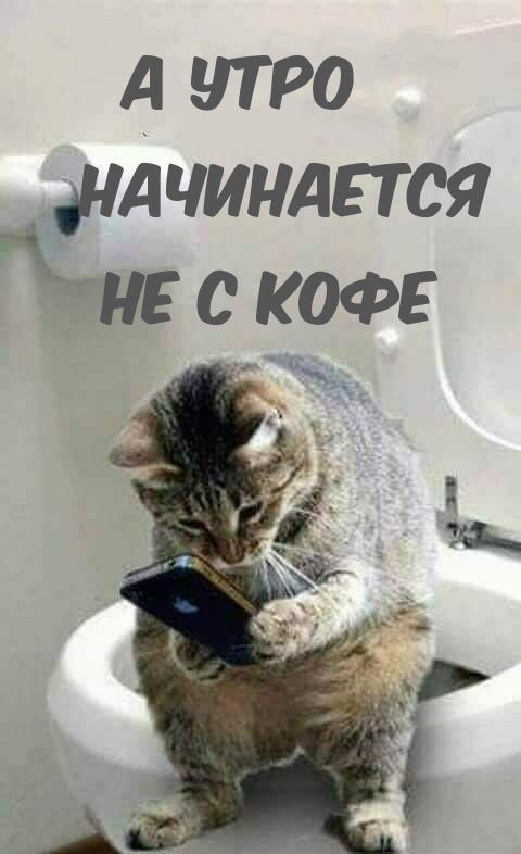а утро начинается не с кофе