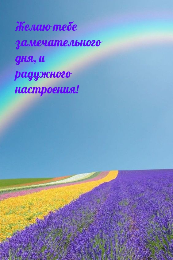 Замечательного дня, и радужного настроения!