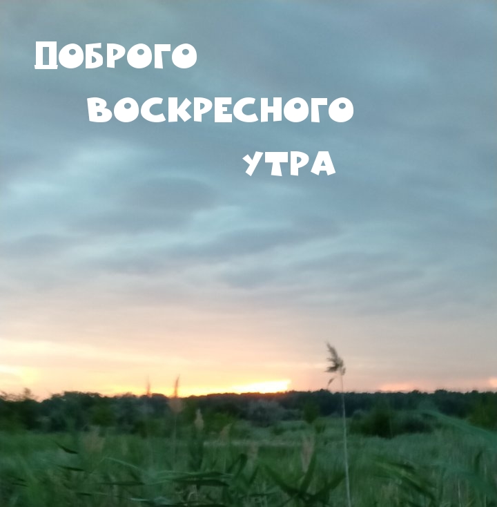 Доброго Воскресного Утра