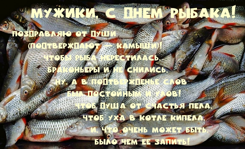 Мужики, с Днем рыбака!
