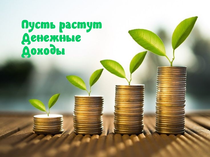 Пусть растут Денежные Доходы