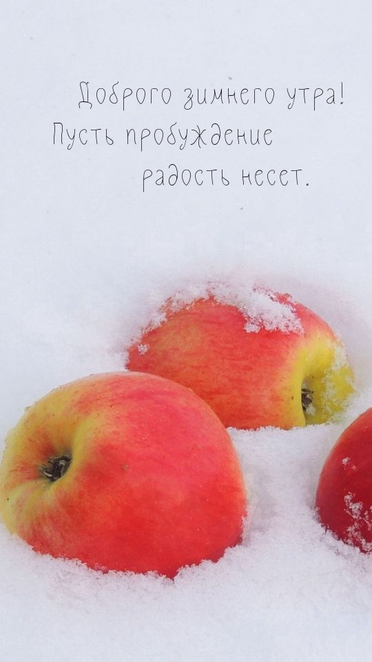 Доброго зимнего утра! Радости!