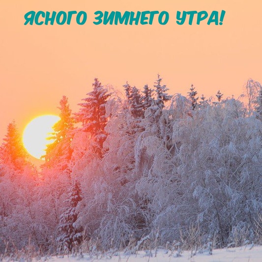 Ясного Зимнего Утра!