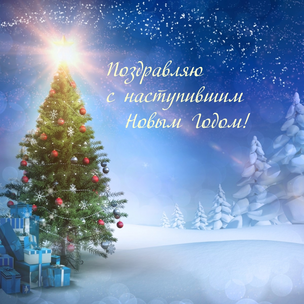 Поздравляю с наступившим Новым Годом!