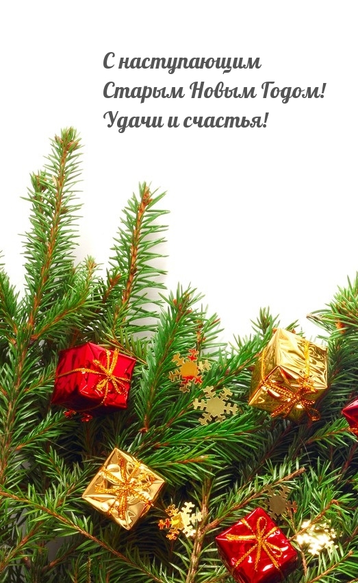 С наступающим Старым Новым Годом!