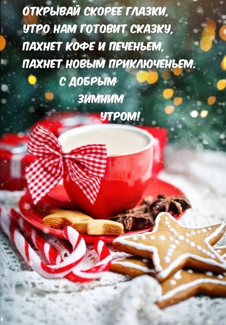 С ДОБРЫМ ЗИМНИМ УТРОМ! Открывай глазки!