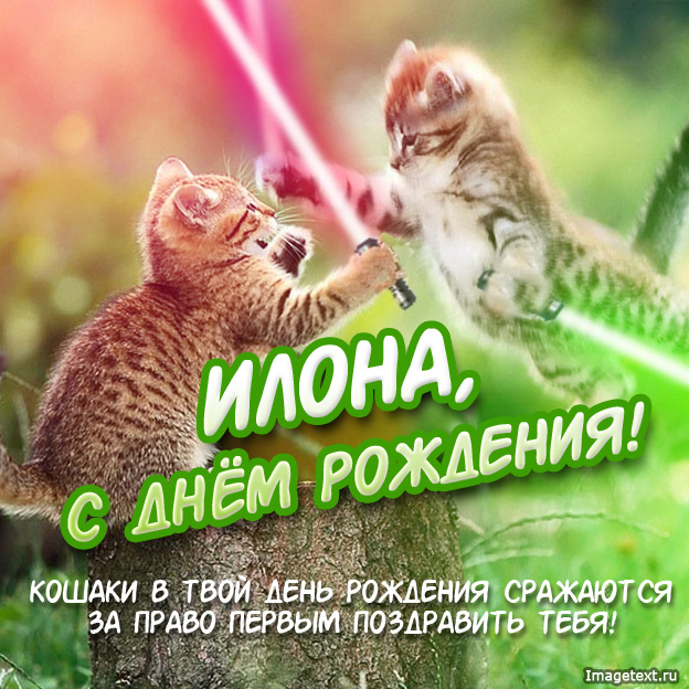 Открытки с днем рождения, Илона