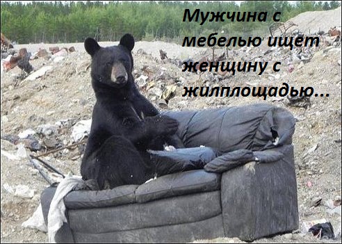 ищу женщину с жилплощадью.
