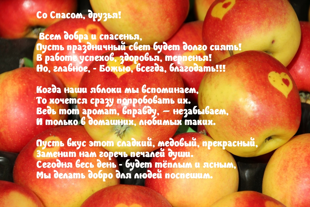Со Спасом, друзья!