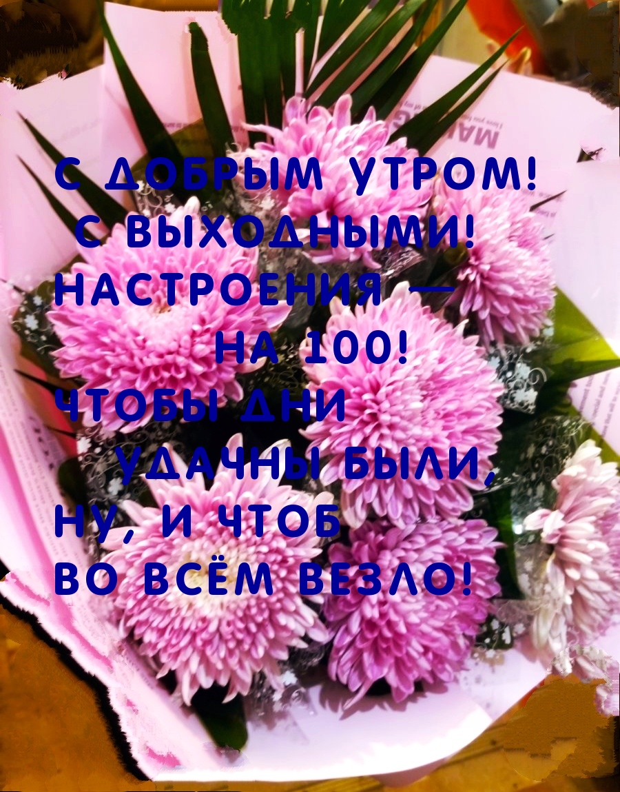 С добрым утром! С выходными!