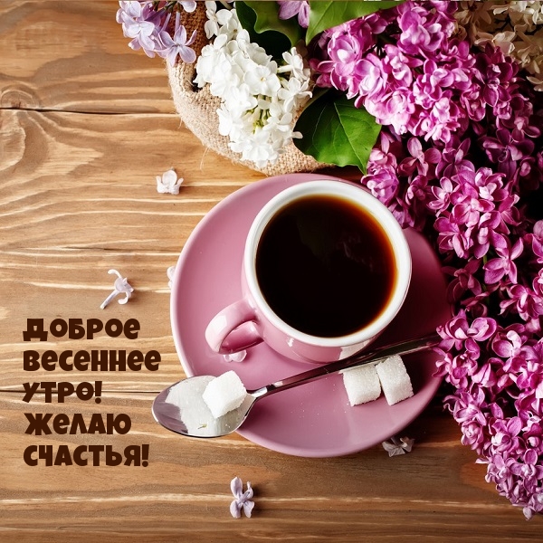Доброе весеннее утро! Желаю счастья!