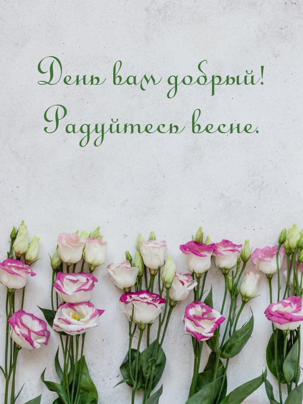 День вам добрый! Радуйтесь весне.