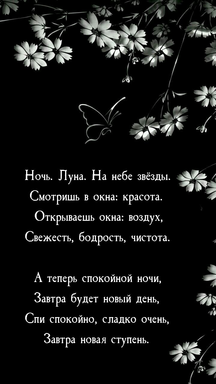Ночь. Луна. На небе звёзды. А теперь спокойной ночи,