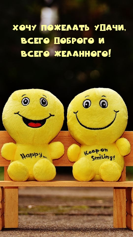 Хочу пожелать удачи, всего доброго и всего желанного!