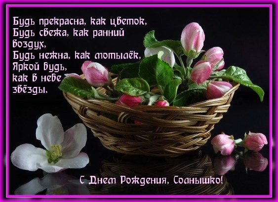 С Днем Рождения, Солнышко!