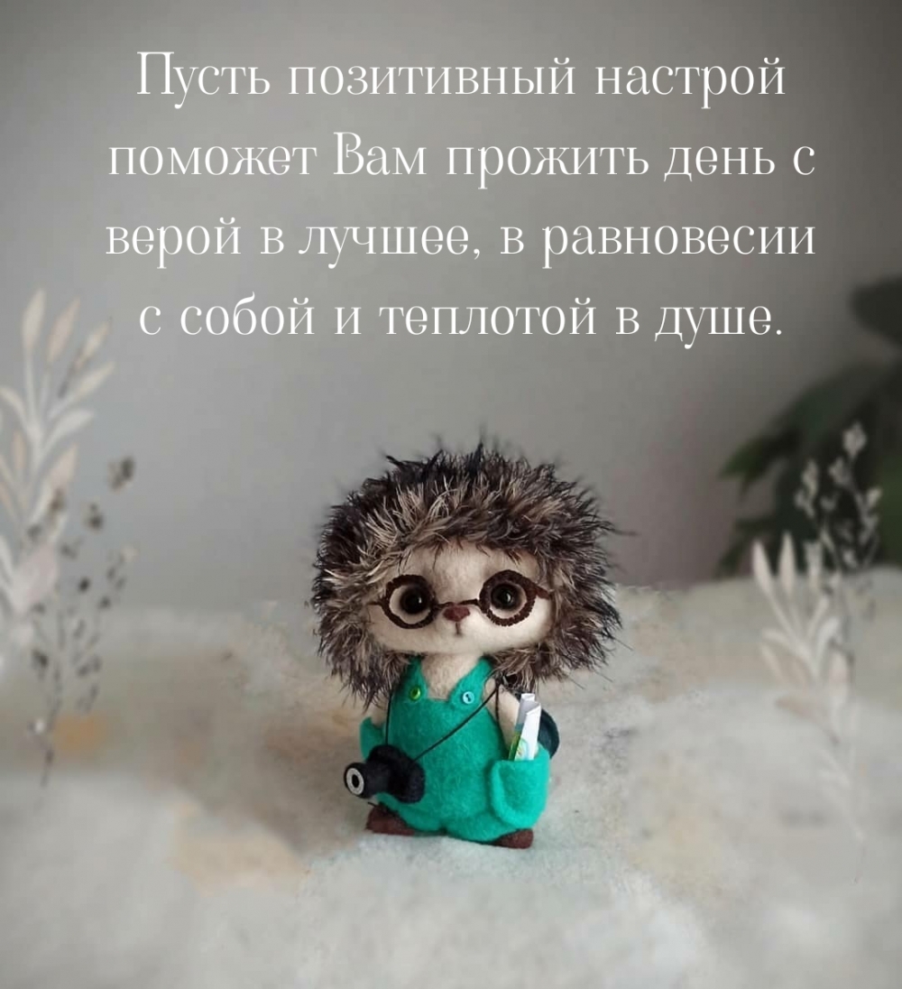 Пусть позитивный настрой поможет прожить день с верой в лучшее