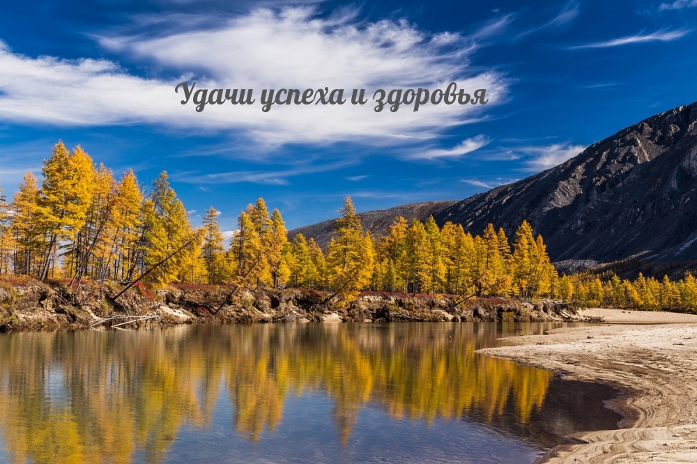 Удачи успеха и здоровья