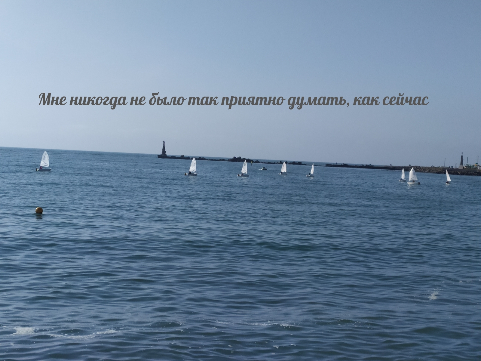 Мне никогда не было так приятно думать, как сейчас