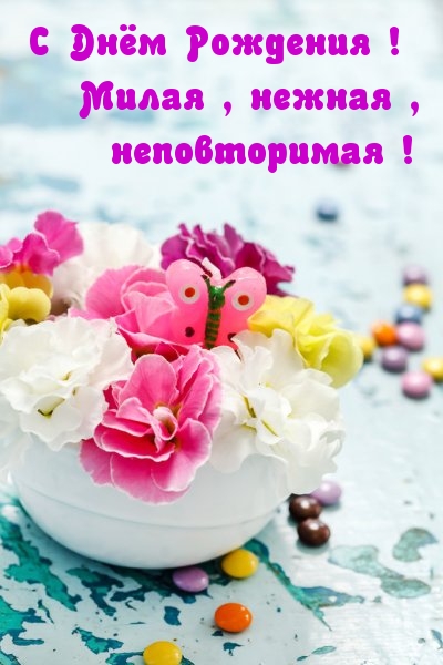 С Днем Рождения! Милая, нежная, неповторимая!