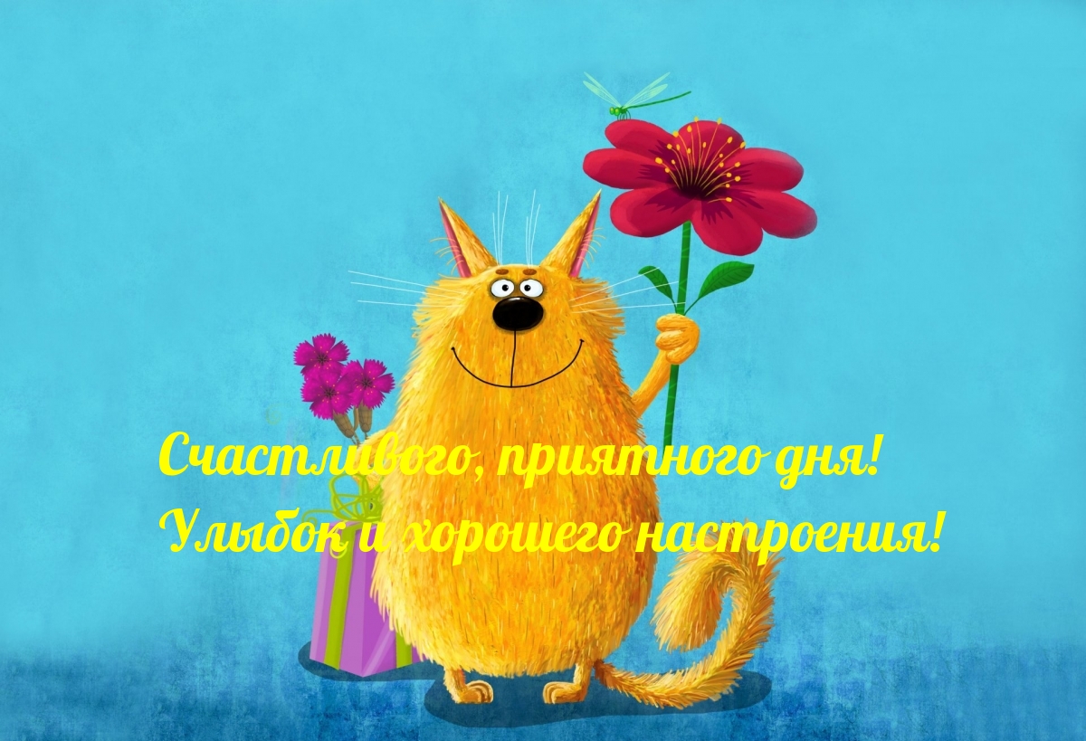 Счастливого, приятного дня! Улыбок и хорошего настроения!