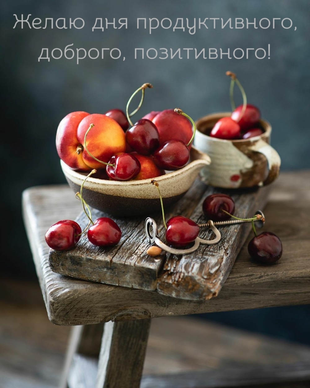 Желаю дня продуктивного, доброго, позитивного!